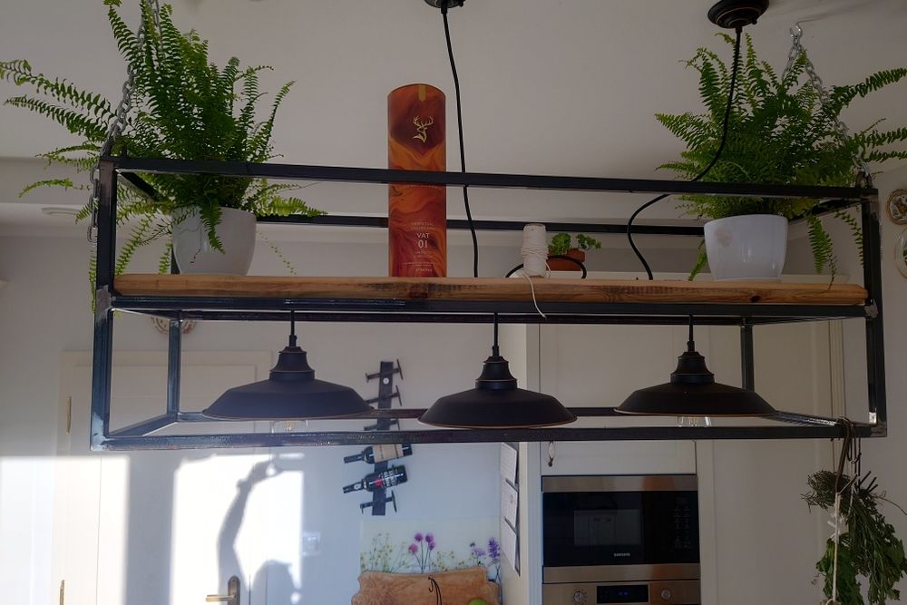 Lampa sufitowa loftowa, industrialna