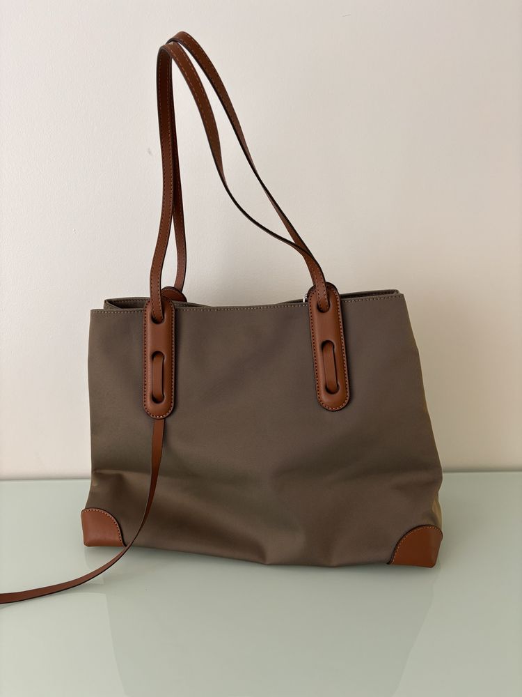 Mala/ Saco Tote Caqui