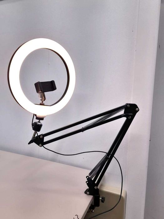 Ring Light com Suporte para Mesa e Telemóvel - NOVA