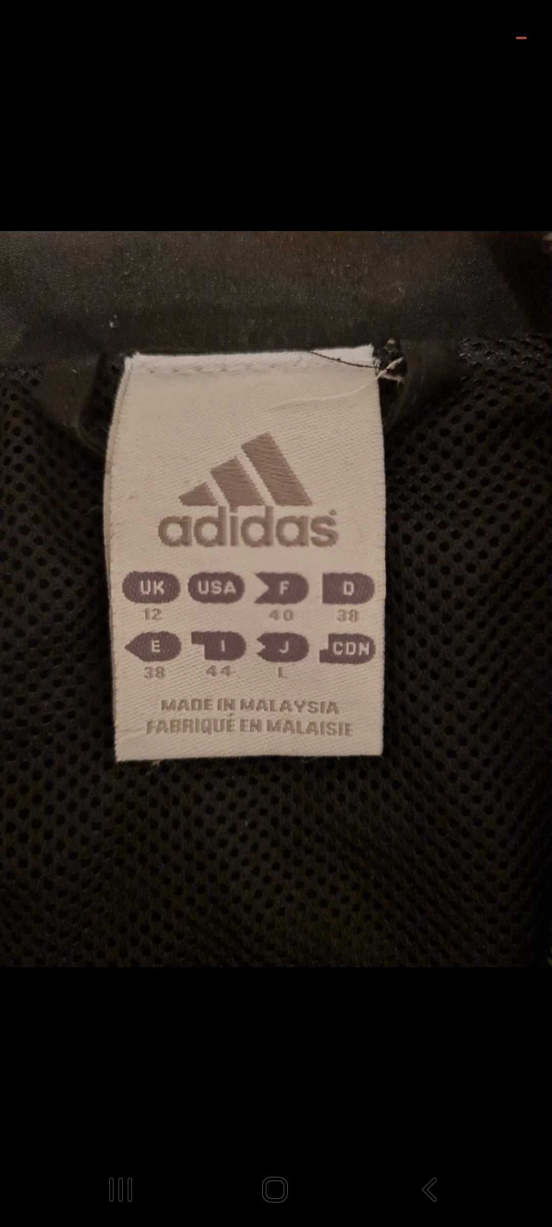 Adidas kurtka przeciwwiatrowa rozmiar S