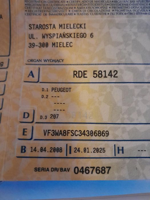 Peugeot 207, 2008r.