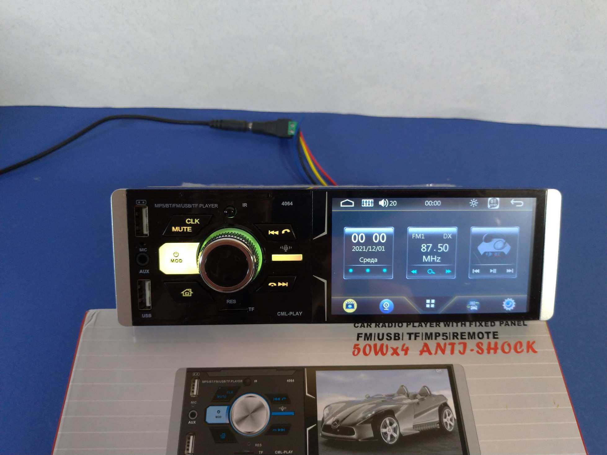 Магнітола автомагнітола Pioneer 4064 Bluetooth сенсорний екран 4.1