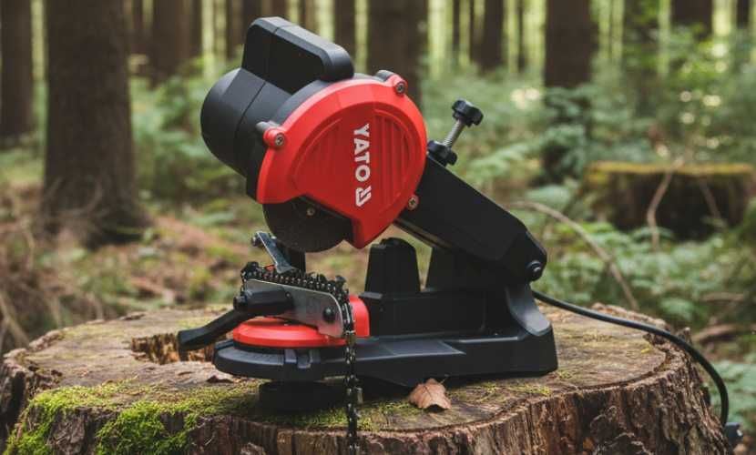 Yato ostrzałka do łańcucha pił 85W regulacja kąta głębokości ostrzenia