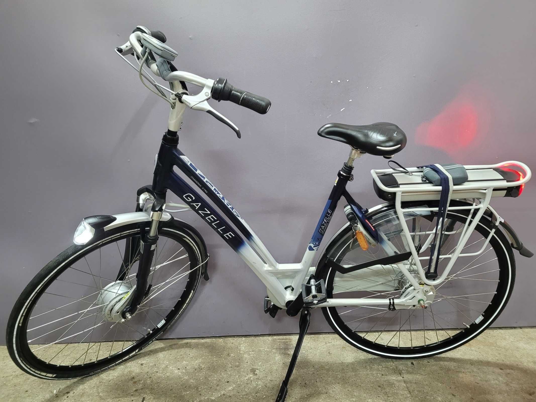 Rower elektryczny GAZELLE CHAMONIX Xtra. 1800km 36v 35 ładowań baterii