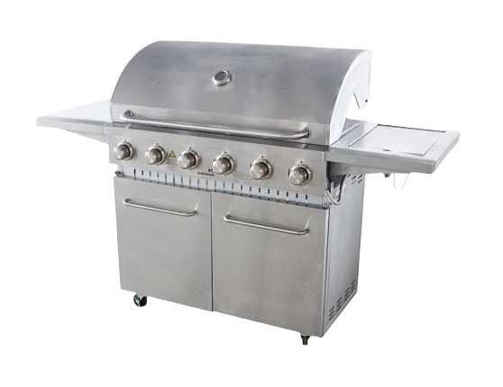 Barbecue a Gás em inox VONATO - 6 queimadores