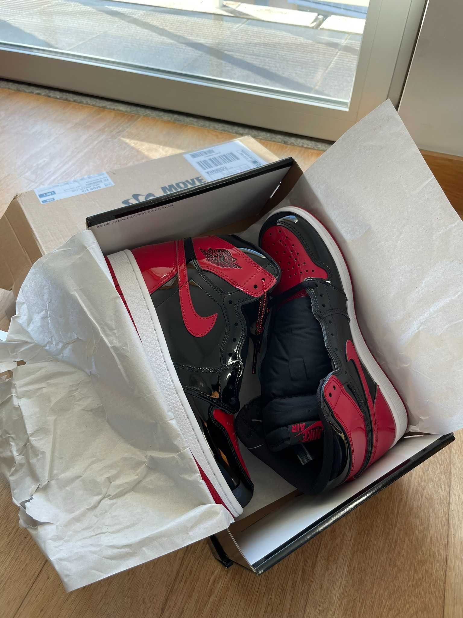 Air Jordan 1 Patent Bred 40.5 US7.5