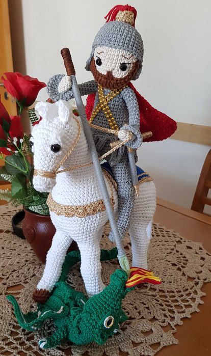 São Jorge Amigurumi
