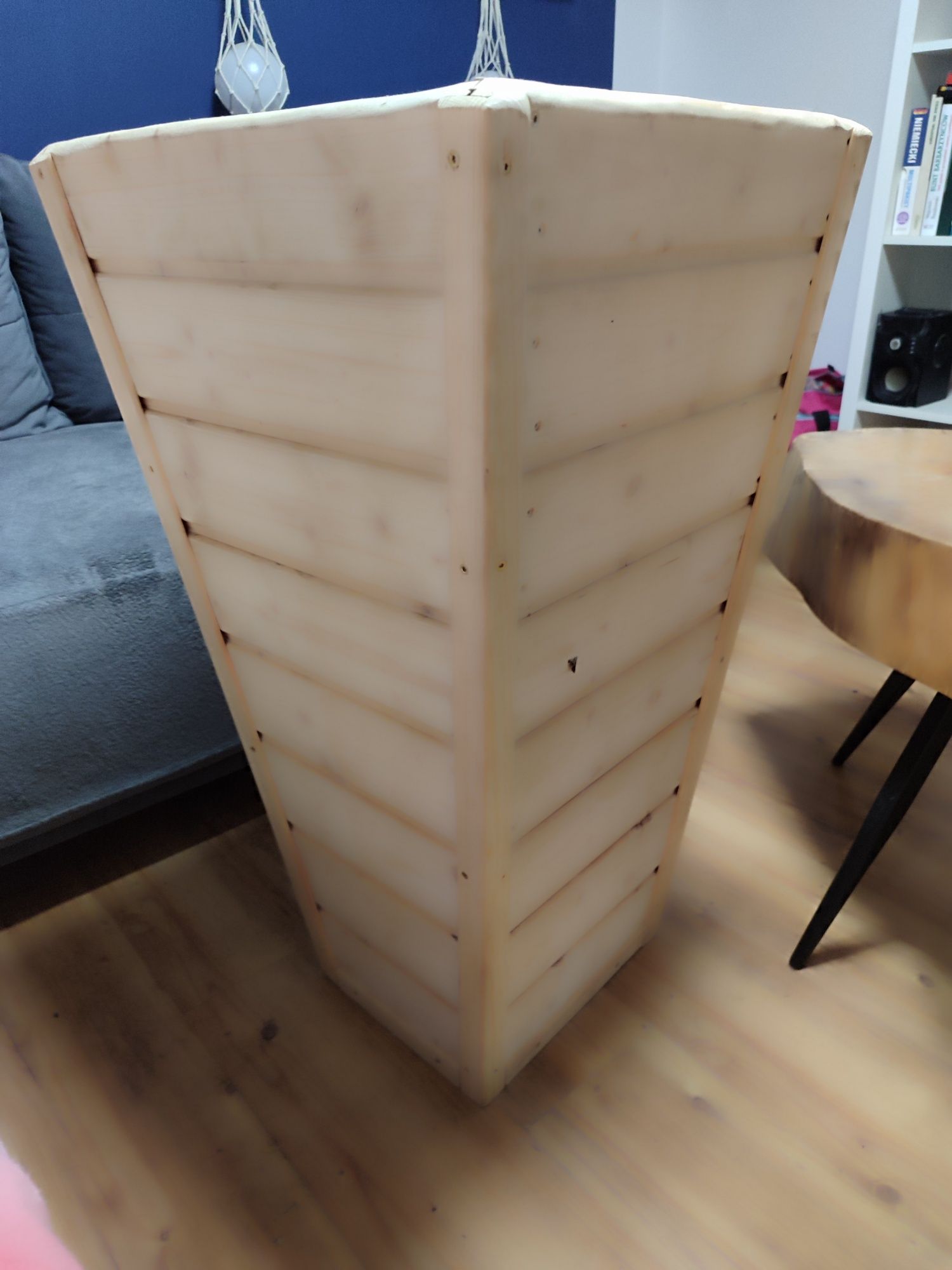 Duża drewniana donica 90cm