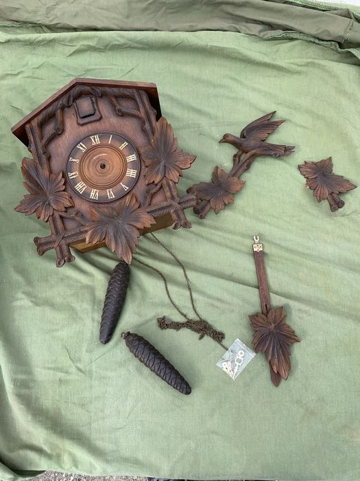 1-Relogio - Reguladora -Passarinho - Cuco - Defeito no Ponteiro /Funci