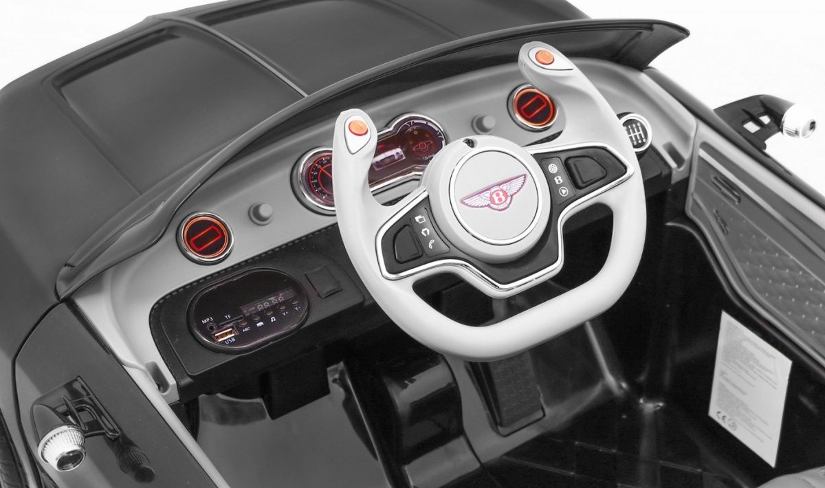 Auto pojazd samochód na akumulator Bentley EXP 12 dla dzieci Czarny