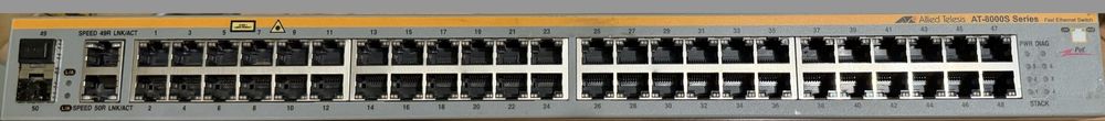 switch Allied Telesis AT-8000S/48POE – 48×PoE L2/L3