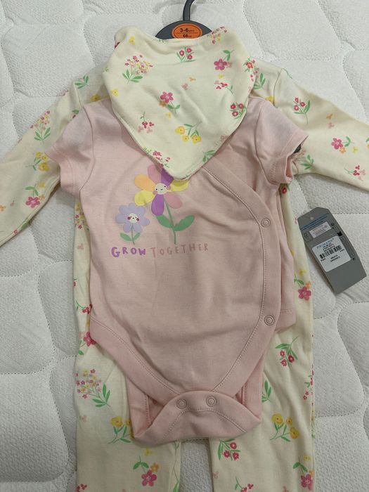 Fato BabyGrow + Body + Babador Novo (3-6M)