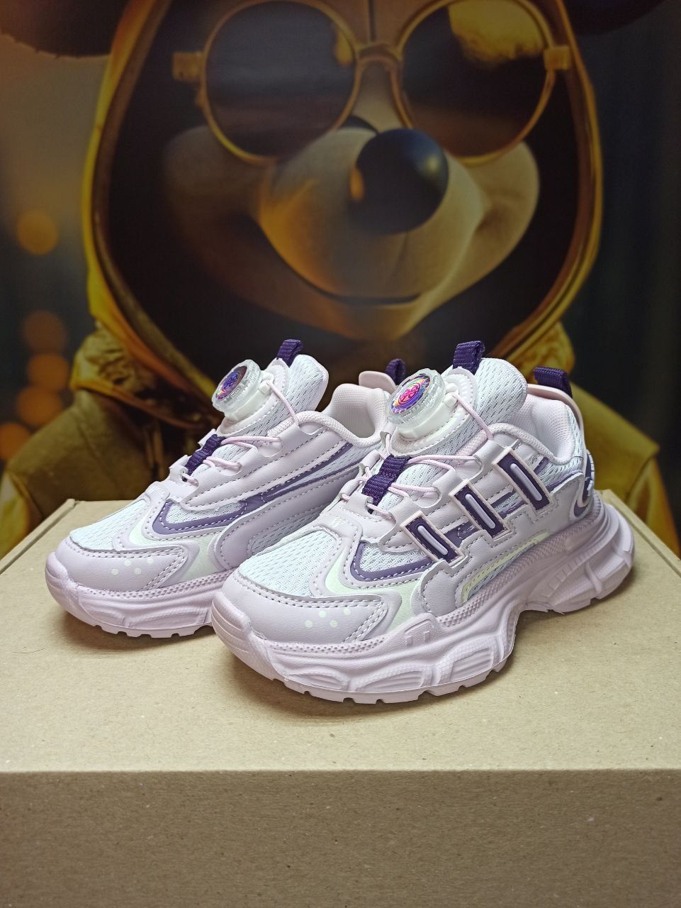 Детские кроссовки для девочки фиолетовые тм Kimbo-o