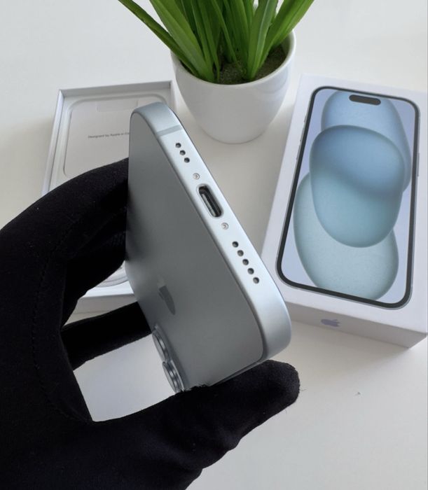 Iphone 15 128gb blue Идеал Neverlock