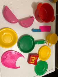 Дитячий посуд тарілки сковорідка