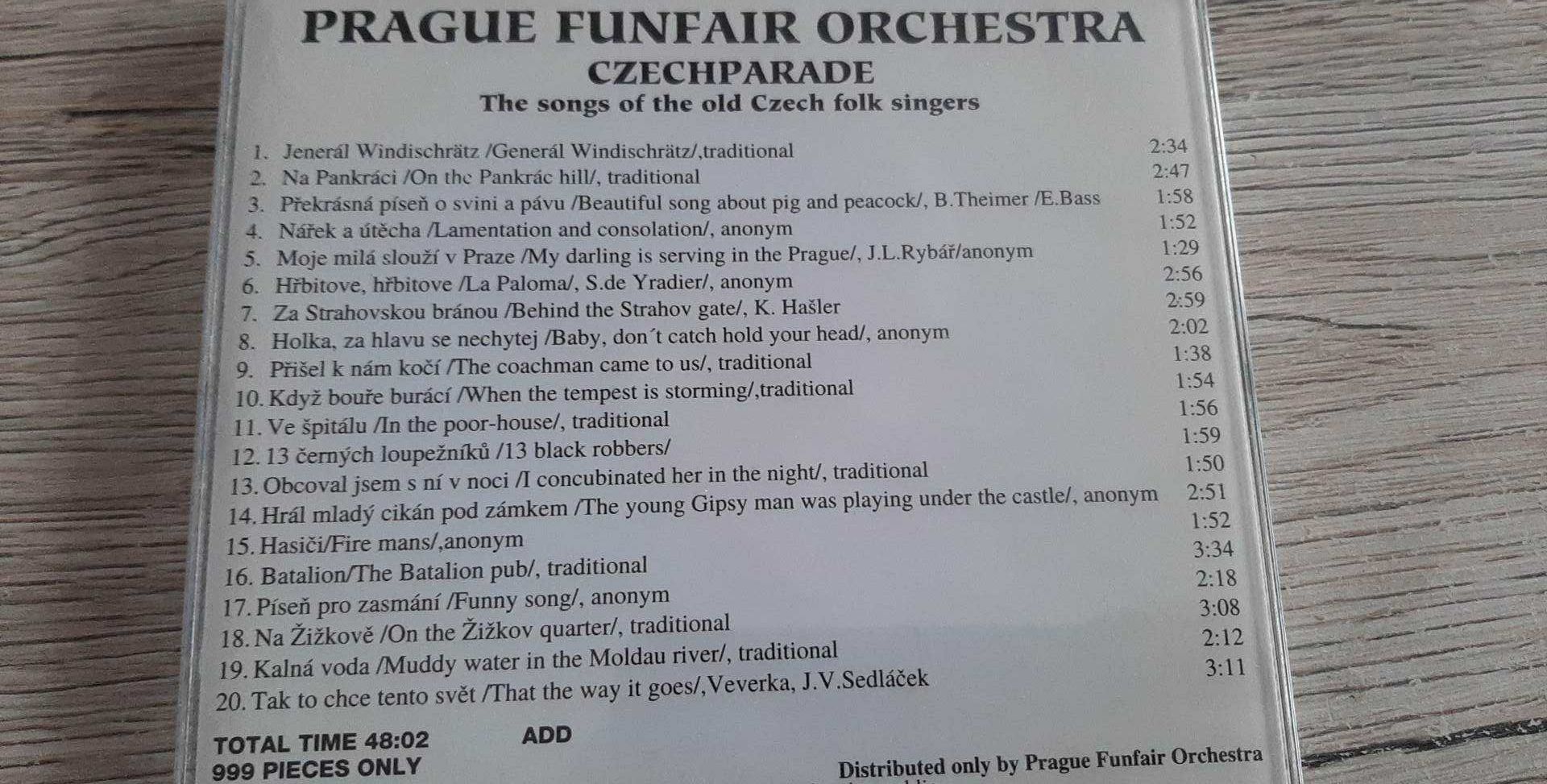 Prague Funfair Orchestra (muzyka folklorystyczna)- CD