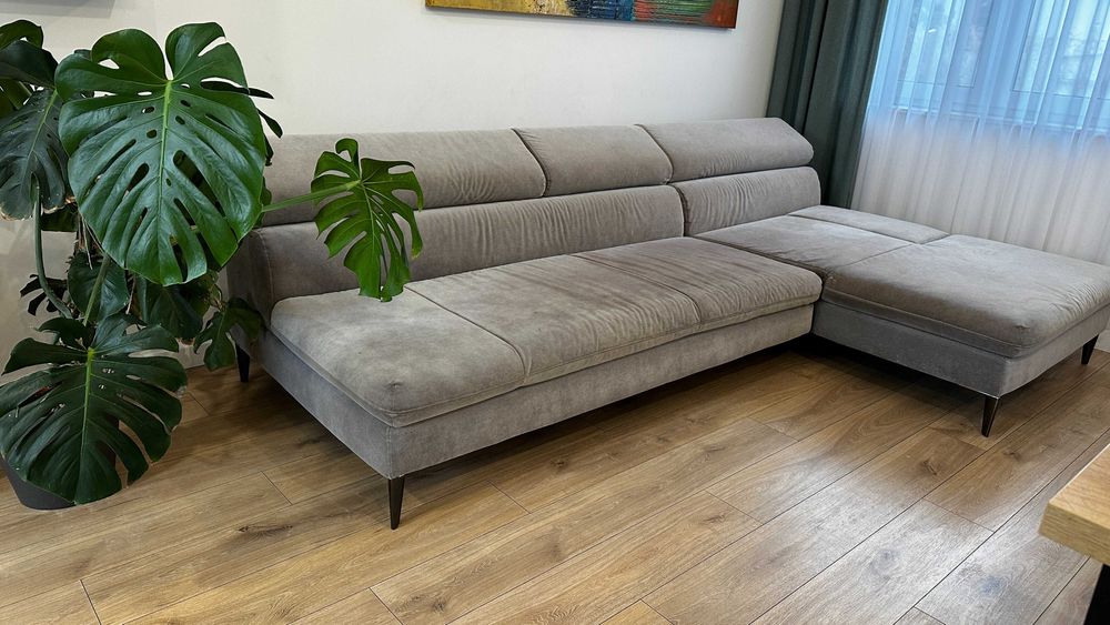Bardzo wygodna kanapa narożnik sofa z szezlongiem IWC HOME