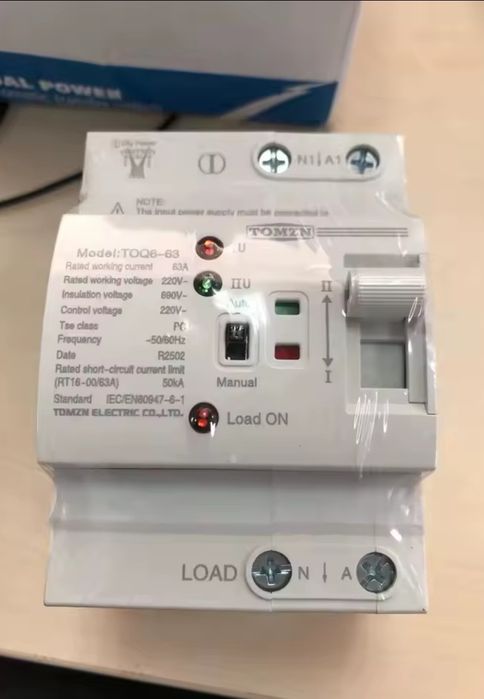 АВР, Автомат ввода резерва Tomzn TOQ- 125/4, 4Р W2R-100 GEYA