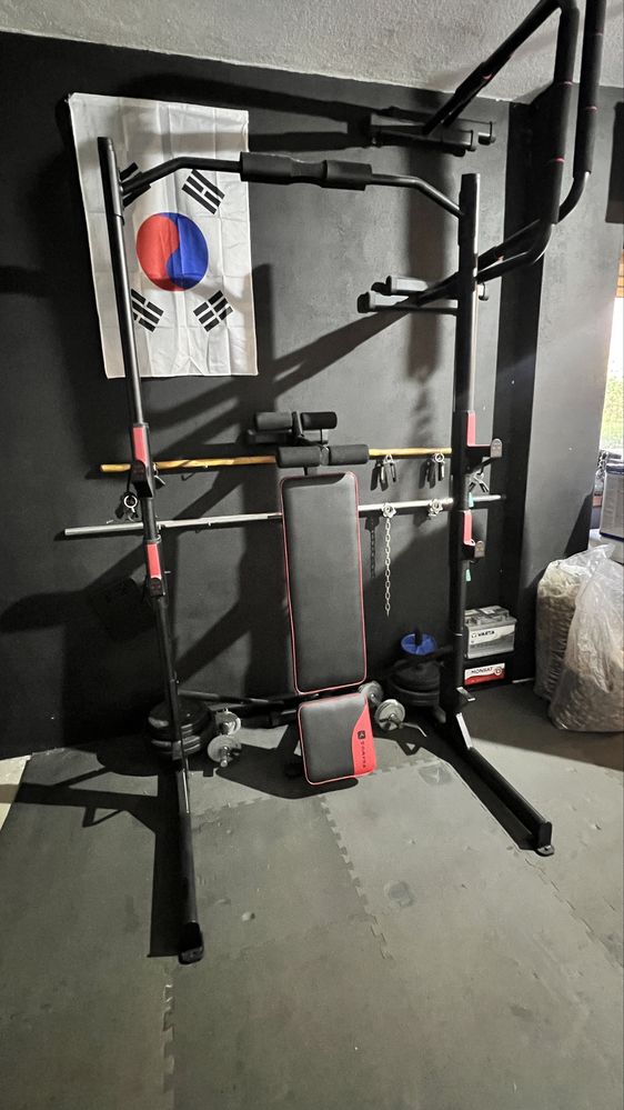 Rack powerift musculaçao como novo decathlon