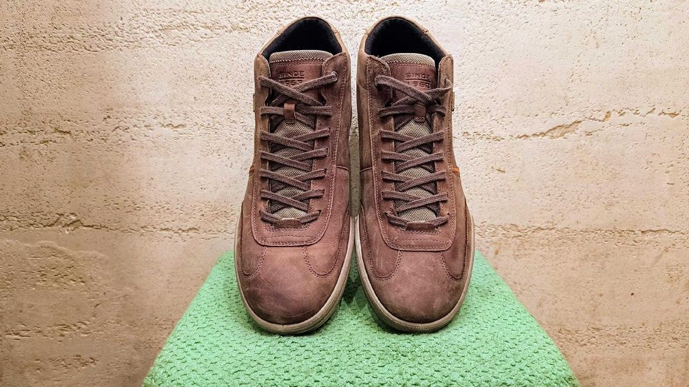 Męskie wysokie sneakersy ECCO FRASER r.45 skóra Gore-Tex stan b.dobry