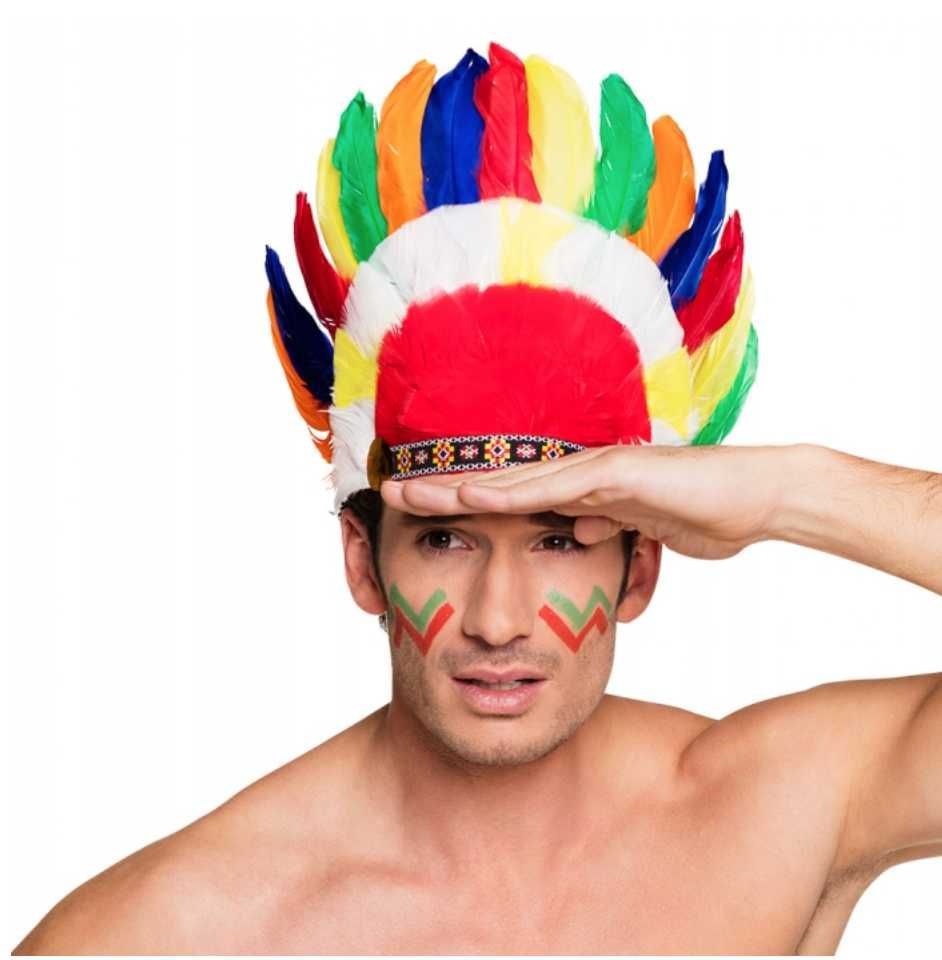 Pióropusz Opaska indiańska puchowa