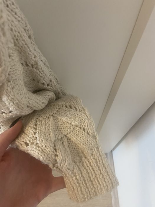 Kardigan sweterek kremowy