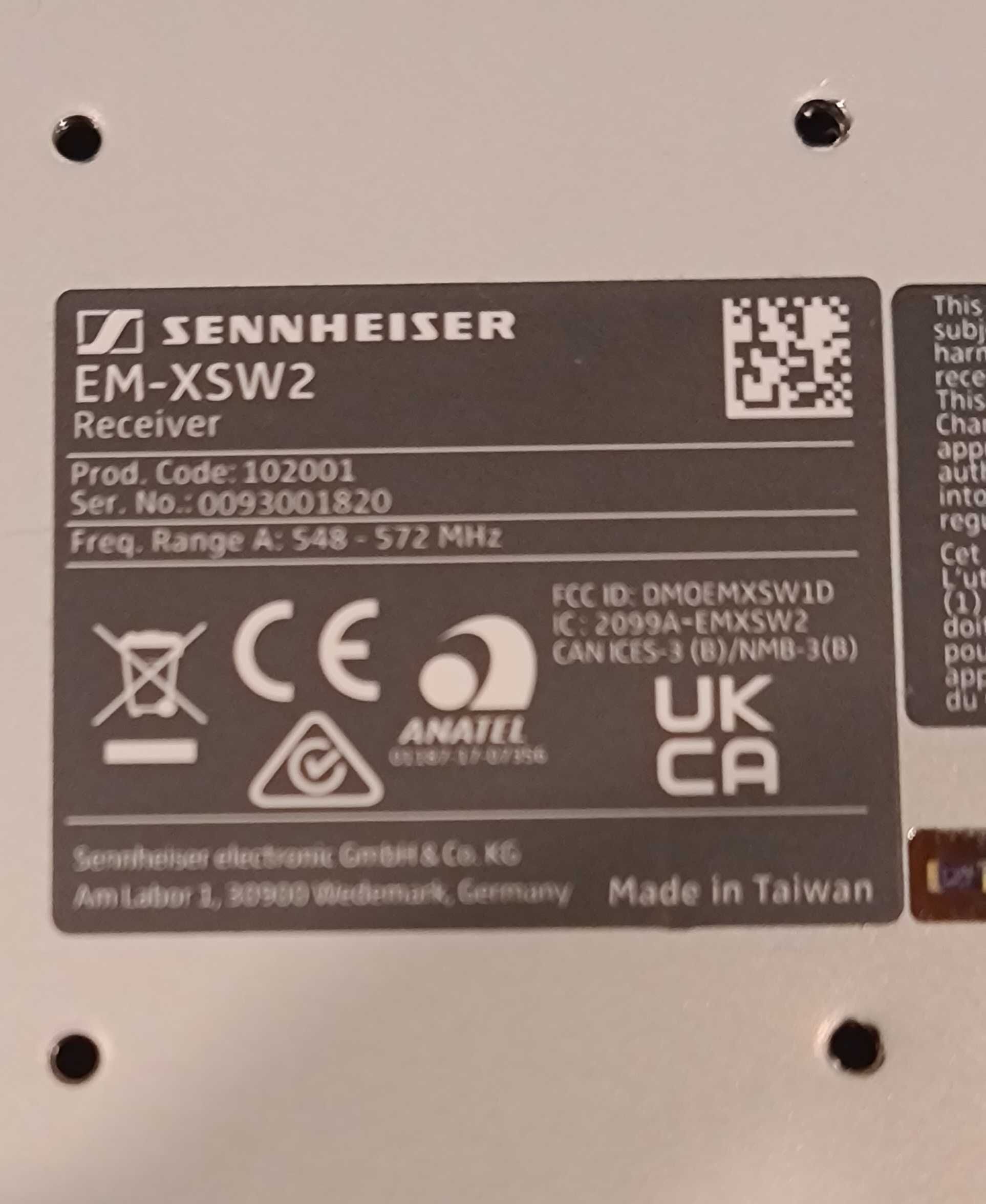 Sistema sem fios Sennheiser
