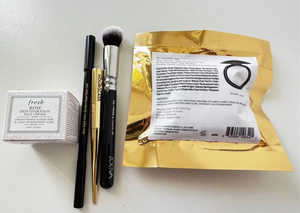 Zestaw pat mc grath puder fresh zoeva victora beckham hourglass