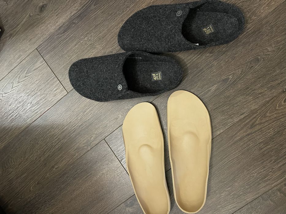 Birkenstock 1776 Zermatt мужские шерстяные тапочки, оригинал. Новые