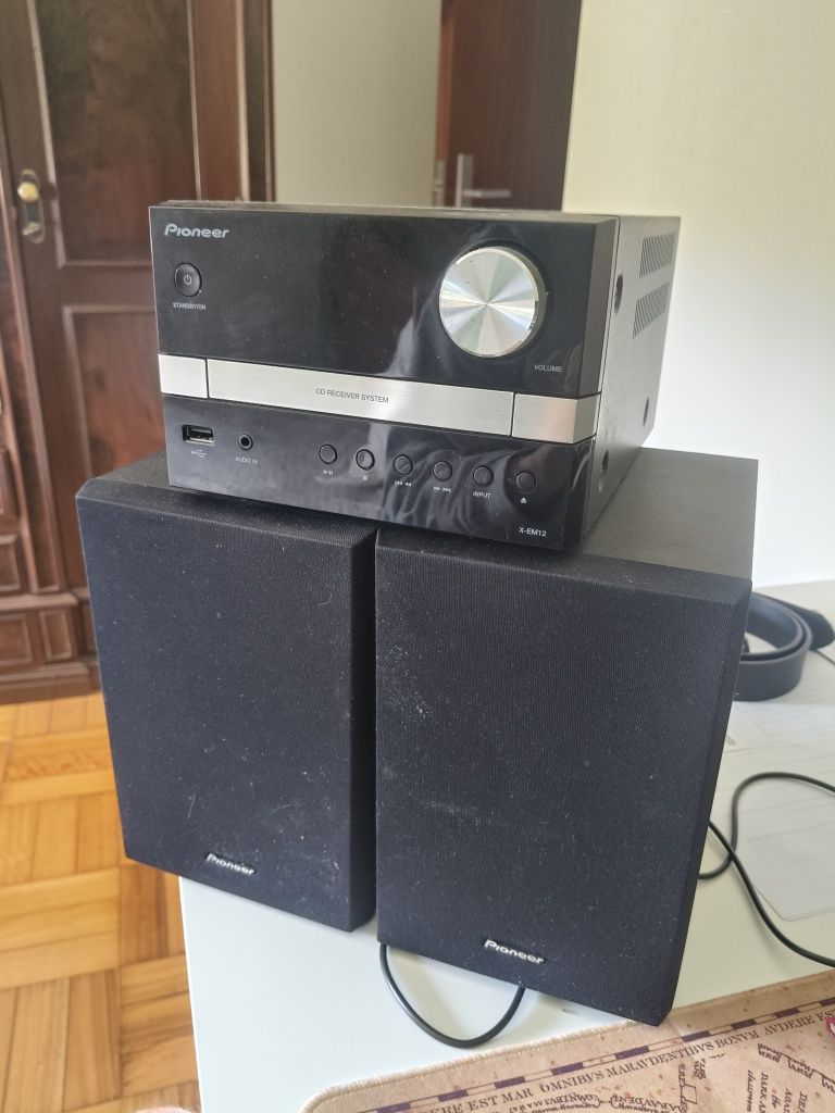 Micro System Pioneer X-EM12 com colunas e comando – Excelente estado