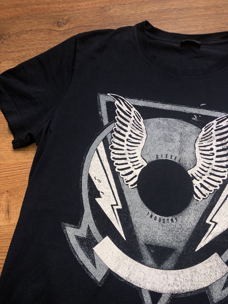 Diesel koszulka męska granatowa t-shirt wings M