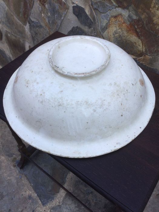 Bacia em Faiança Portuguesa séc XIX 39 cm Estremoz