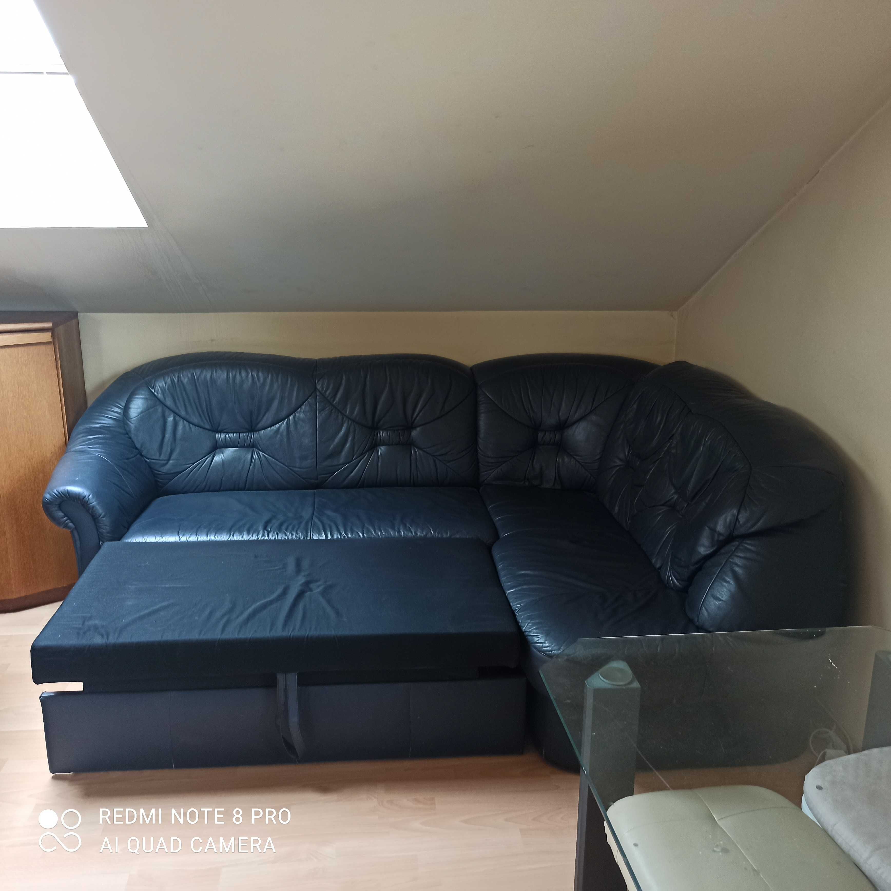 Sofa, kanapa skórzana plus fotel