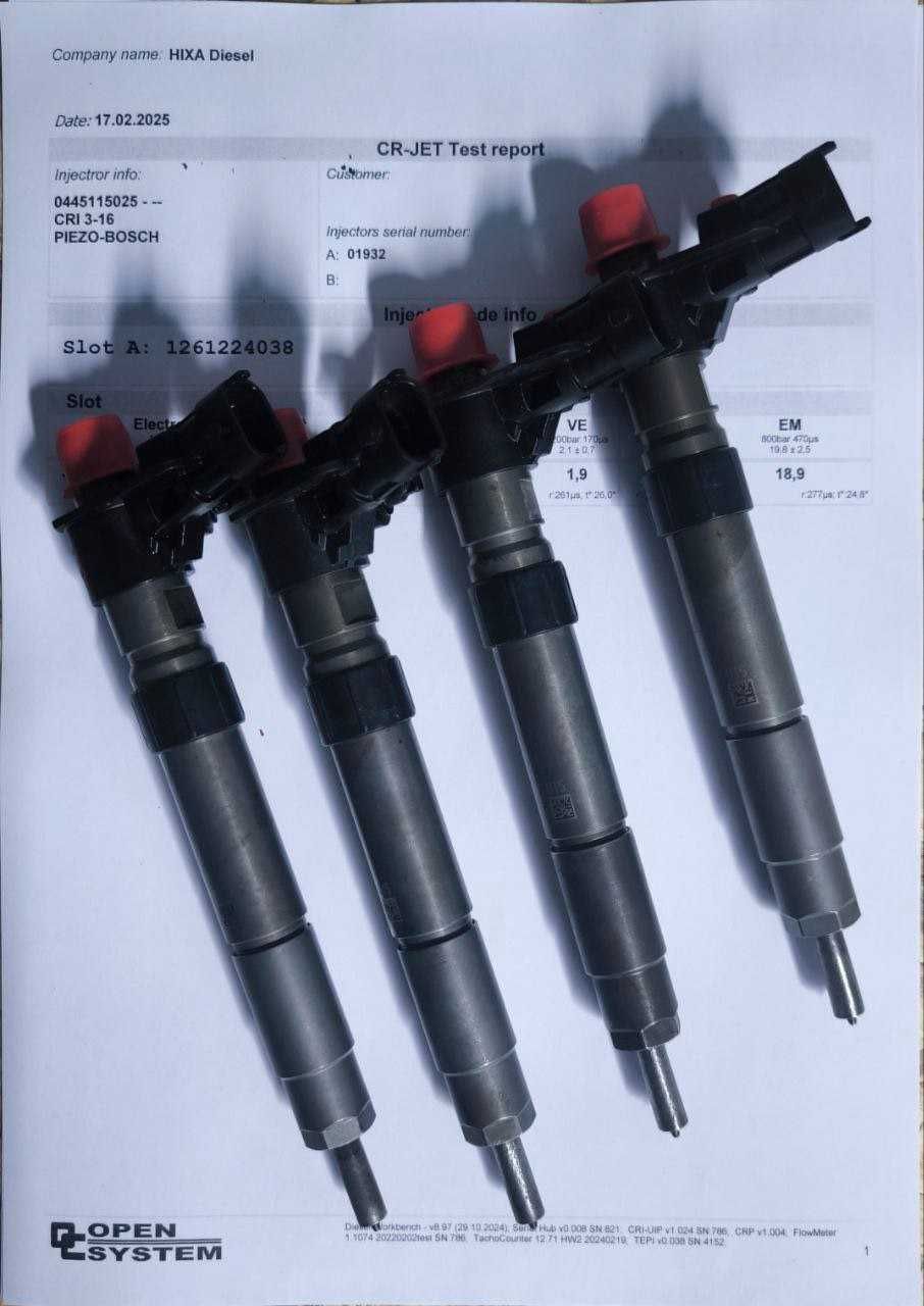 Форсунки 0445115004 — A6, Touareg, Q7, Amarok, Cayenne. ФОРСУНКИ BOSCH