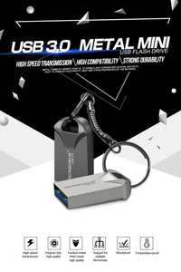 Нова!Mini Флешка USB3.0 MicroDrive 32Gb Black/Silver_Metal