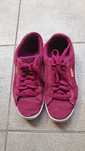 Buty Puma zamszowe bordowe
