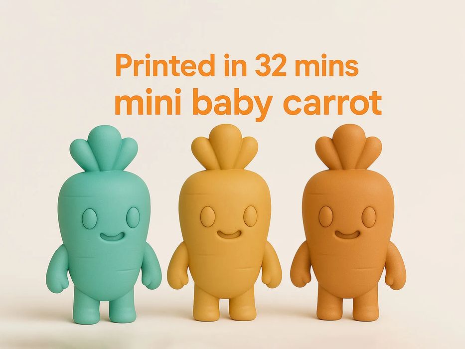 Mini Cenoura Fofa para Decoração