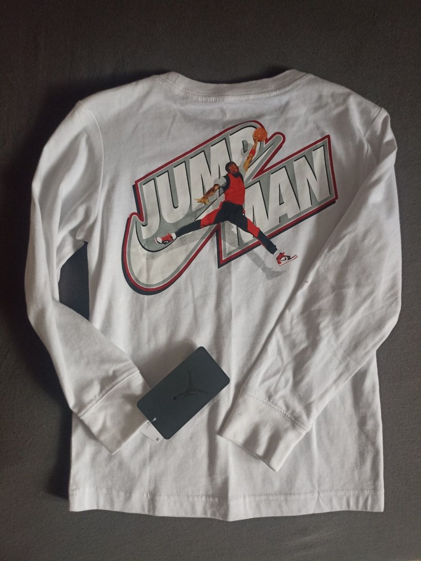 Koszulka biała Jordan jump men r. 116 cm