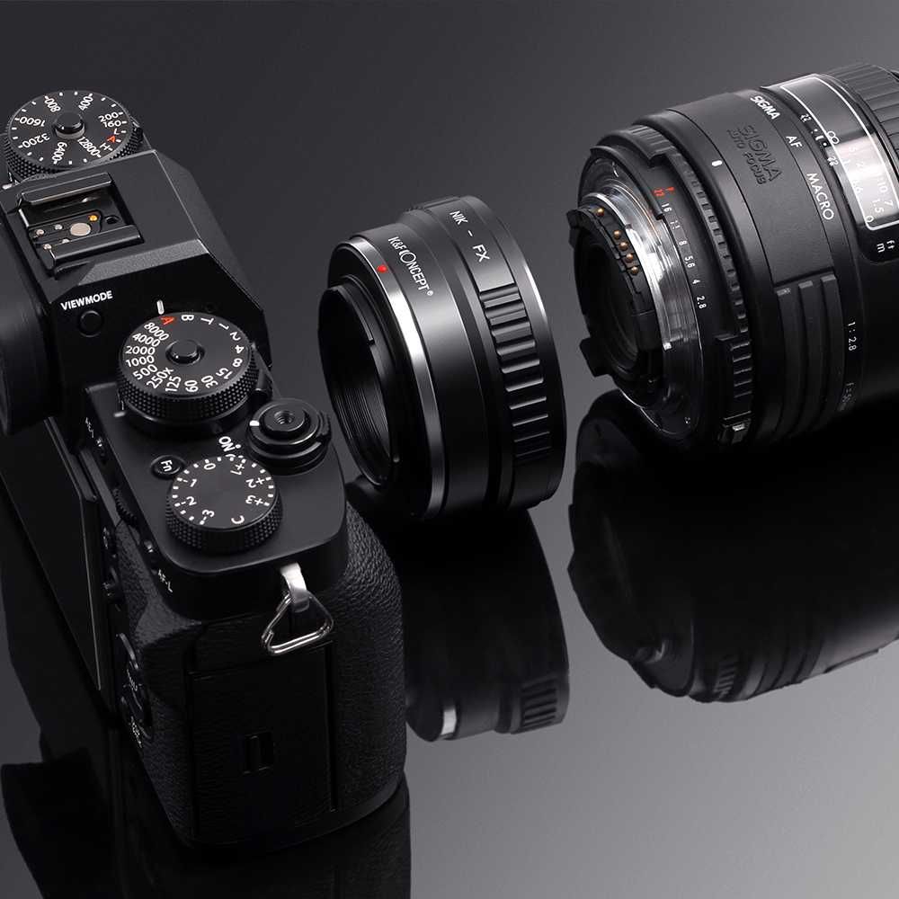 Adapter redukcja z Nikon Nikkor na FX Fuji XPro1 XPro1 K&F Concept