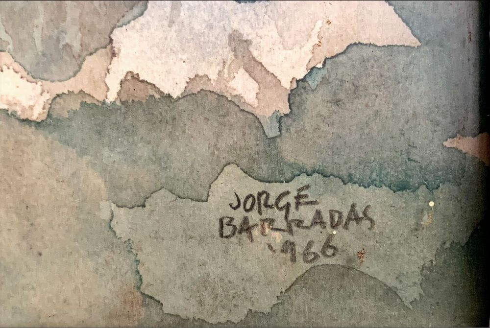Jorge Barradas - Aguarela - Original 1966