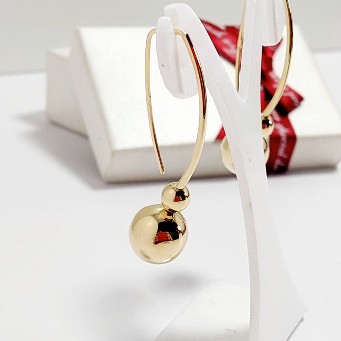 Kolczyki złote kulki 585