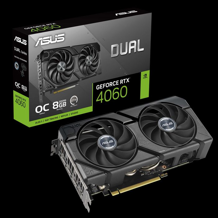 ASUS Dual GeForce RTX 4060 EVO OC Edition 8 GB GDDR6