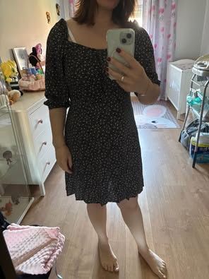 Vestido Mango meia manga