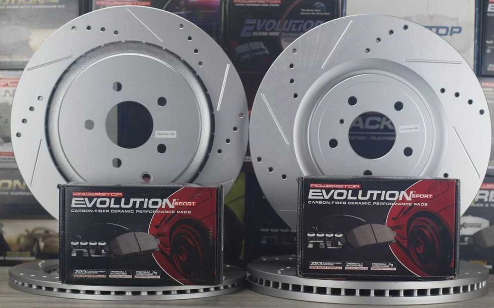 Гальмівні диски PowerStop + колодки PowerStop для Toyota Highlander