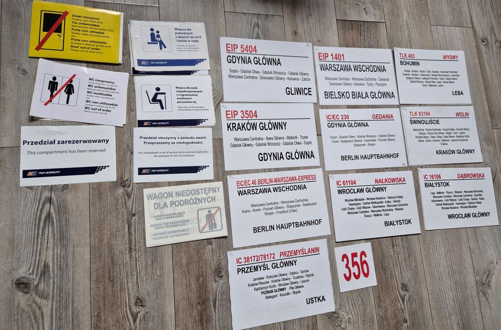 Tablice PKP Intercity  Pakiet Nr.1