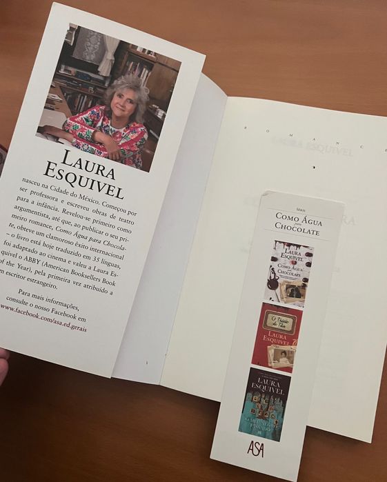 Livro “Como água para chocolate”, de Laura Esquivel