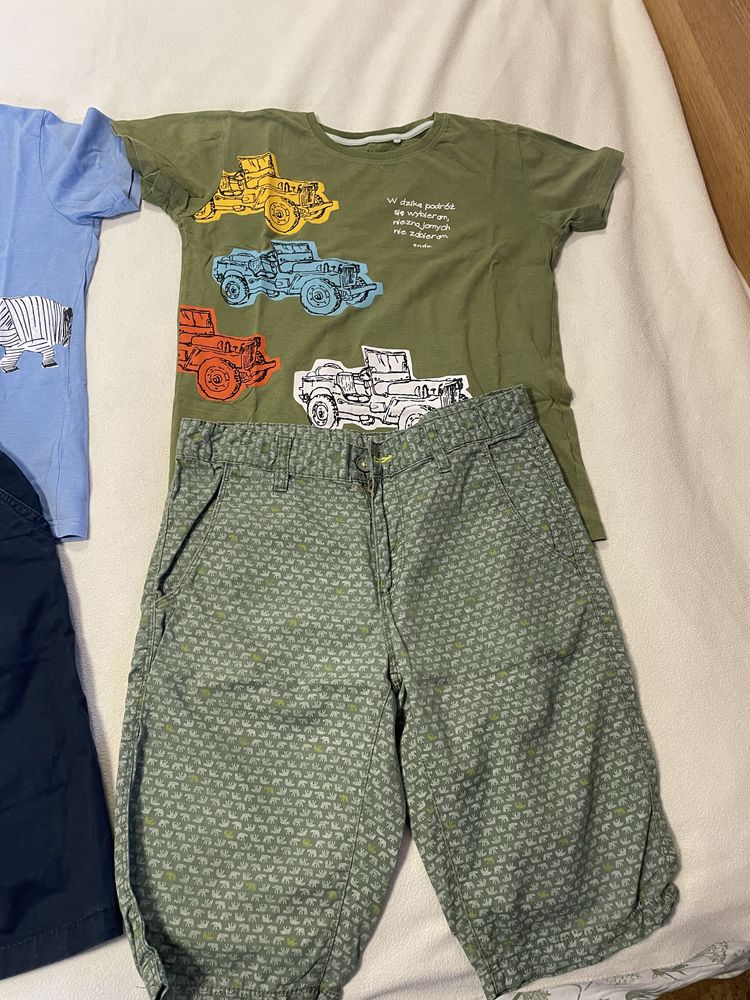 Zestaw na lato dla chłopca koszulki spodenki szorty 152 H&M Zara endo
