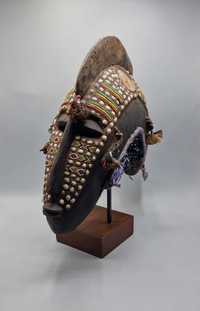 piękna ceremonialna maska plemienia Dogon Mali Afryka
