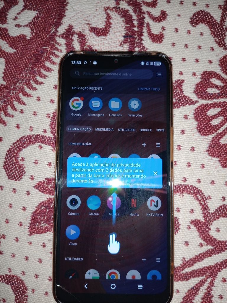 Telemóvel TLC 20 r 5 g 55€ está foncinar bem ligeira estaladela
