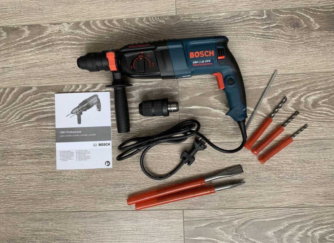 Универсальный перфоратор-дрель BOSCH GBH 2-26 DFR высокое качество